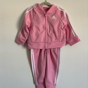 Adidas Pink Tracksuit Baby Girl